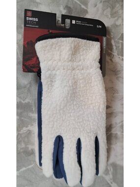 Mens Swiss‎ Tech Sherpa Gloves w/ Touchscreen Capability (S/M) BRAND NEW W TAGS